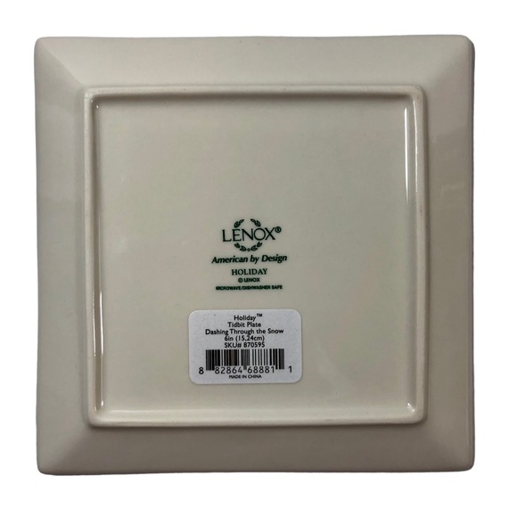 LENOX Holiday Heat Change Mug & Tidbit Plate “Dashing through the Snow…” NWT - Picture 11 of 12